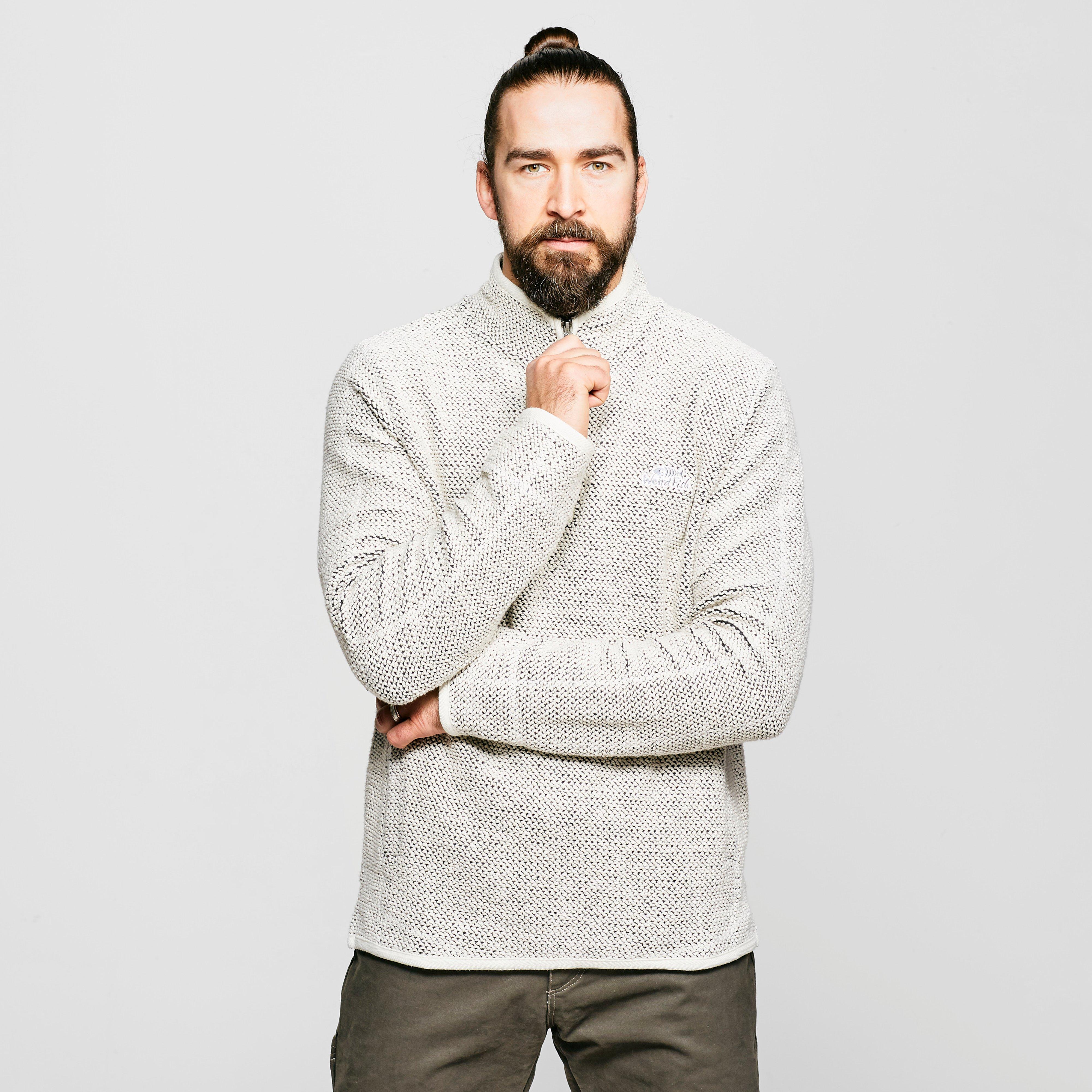 Weird Fish Men's New Parkway 1/4 Zip Tech Macaroni Sweatshirt