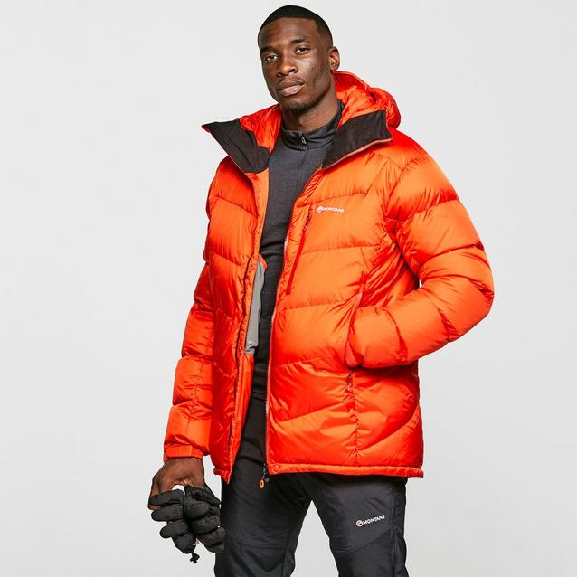 Orange down outlet jacket men's