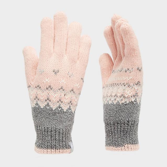 Pink Heat Holders Women’s Thermal Fairisle Glove image 1