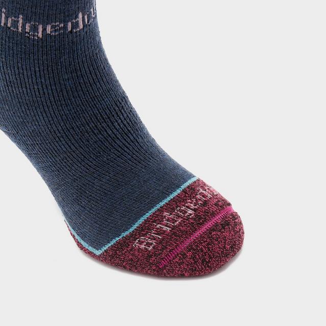 Bridgedale Womens' Merino Wool Plus Ski Sock Blacks