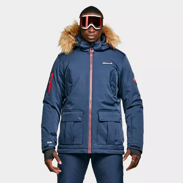 Ellesse tape panel padded jacket best sale