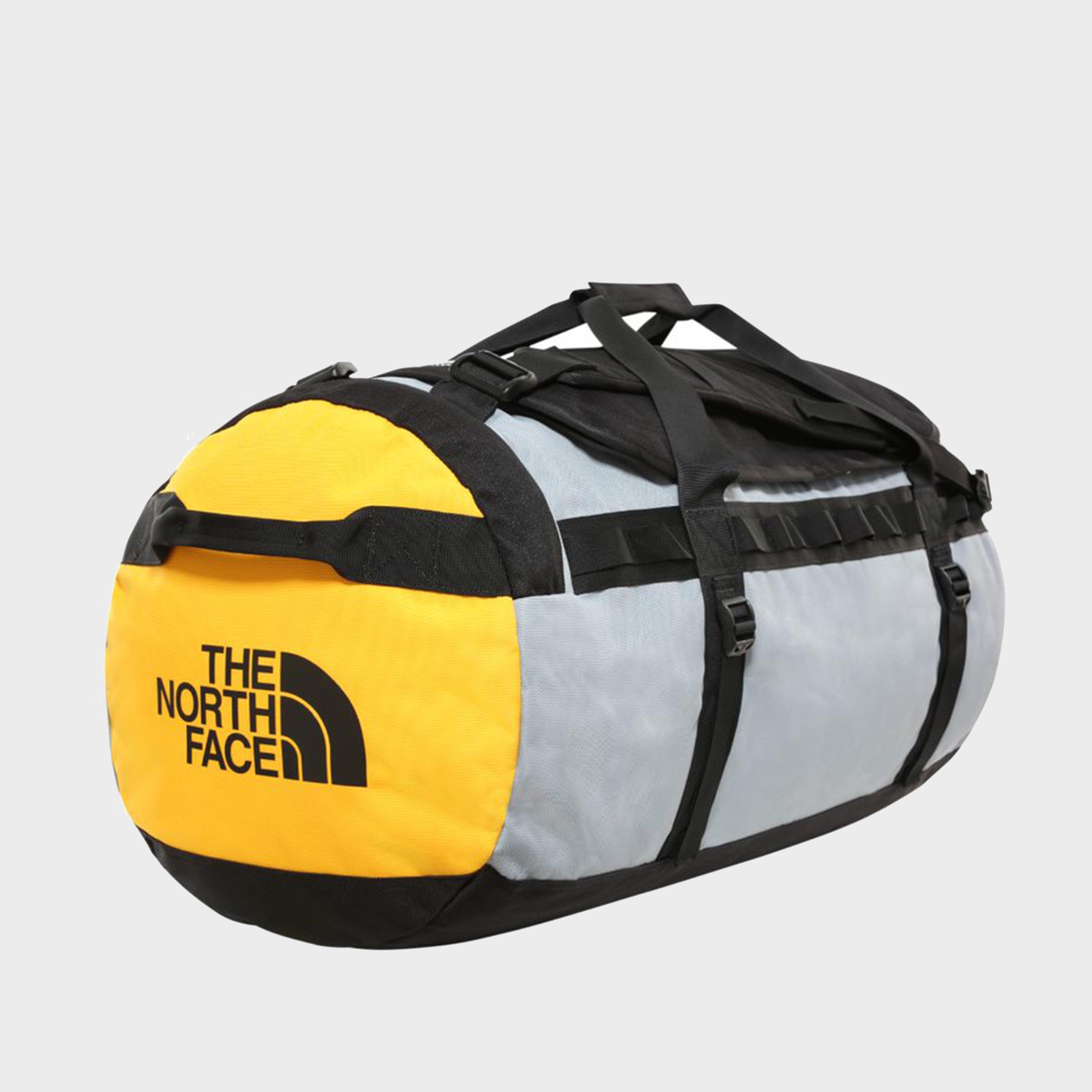 yellow north face duffel