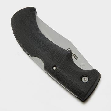 Black Gerber Gator Clip Point Folding Knife