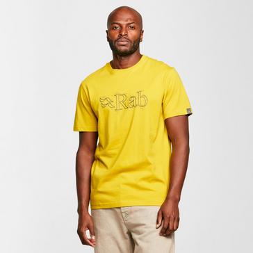 YELLOW Rab Mens' Stance Sketch T-shirt