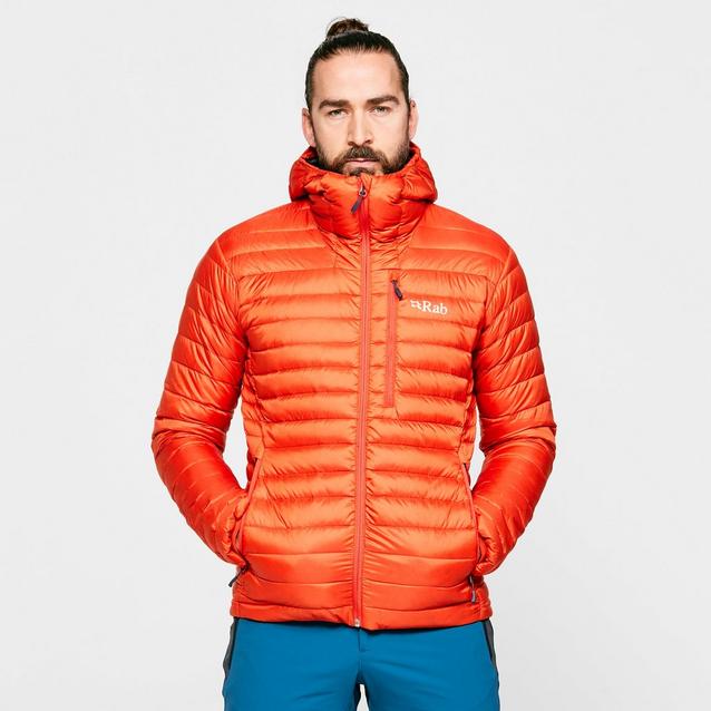 Orange store rab jacket