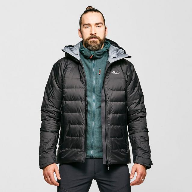 Rab black down on sale jacket