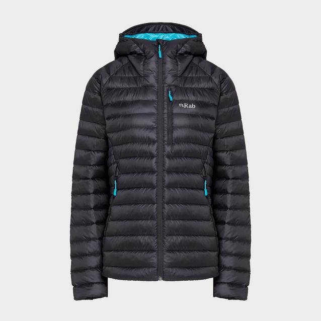 Rab Women's Microlight Alpine Down Long Jacket Blacks