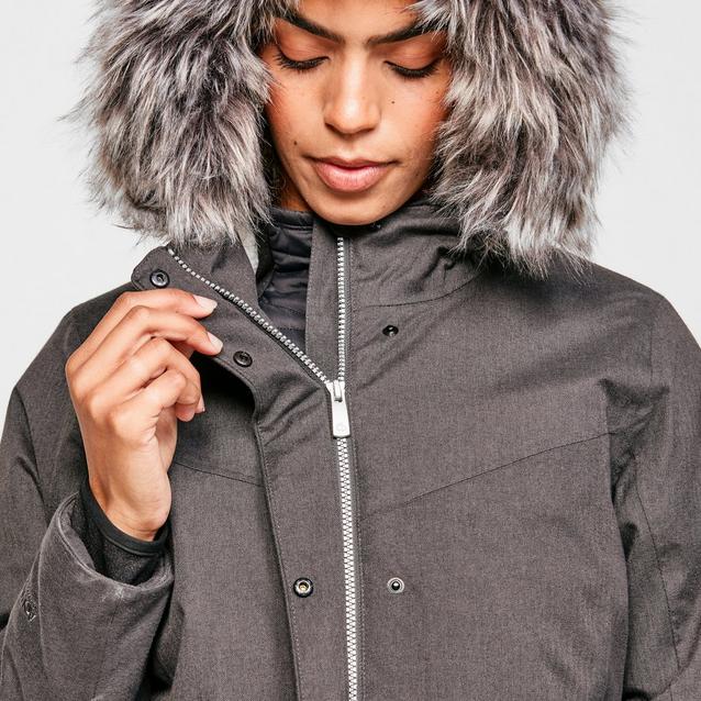 Ladies on sale grey parka