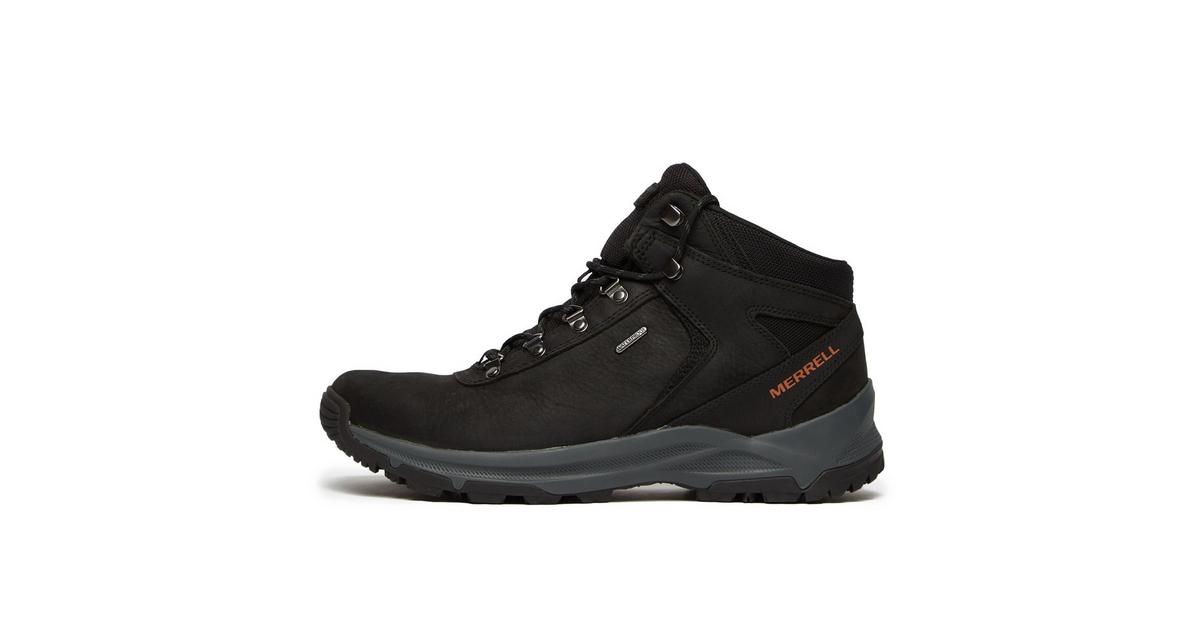 Merrell Men's Erie Mid Waterproof Walking Boots Blacks