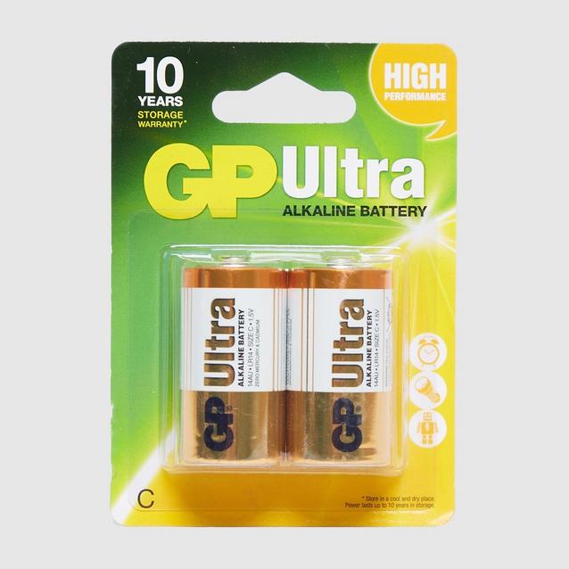 yellow GP Batteries Ultra Batteries C 2 Pack image 1