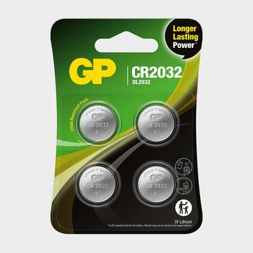 Black GP Batteries GP Coin Cell Batteries CR2032 4 Pack