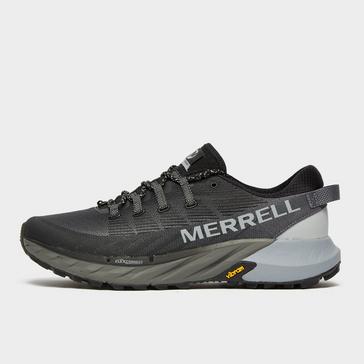 Black Merrell Men’s Agility Peak 4 Trail Running Shoe (Black)