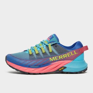 multicolour Merrell Merrell Women’s Agility Peak 4 Trail Running Shoe (Blue)