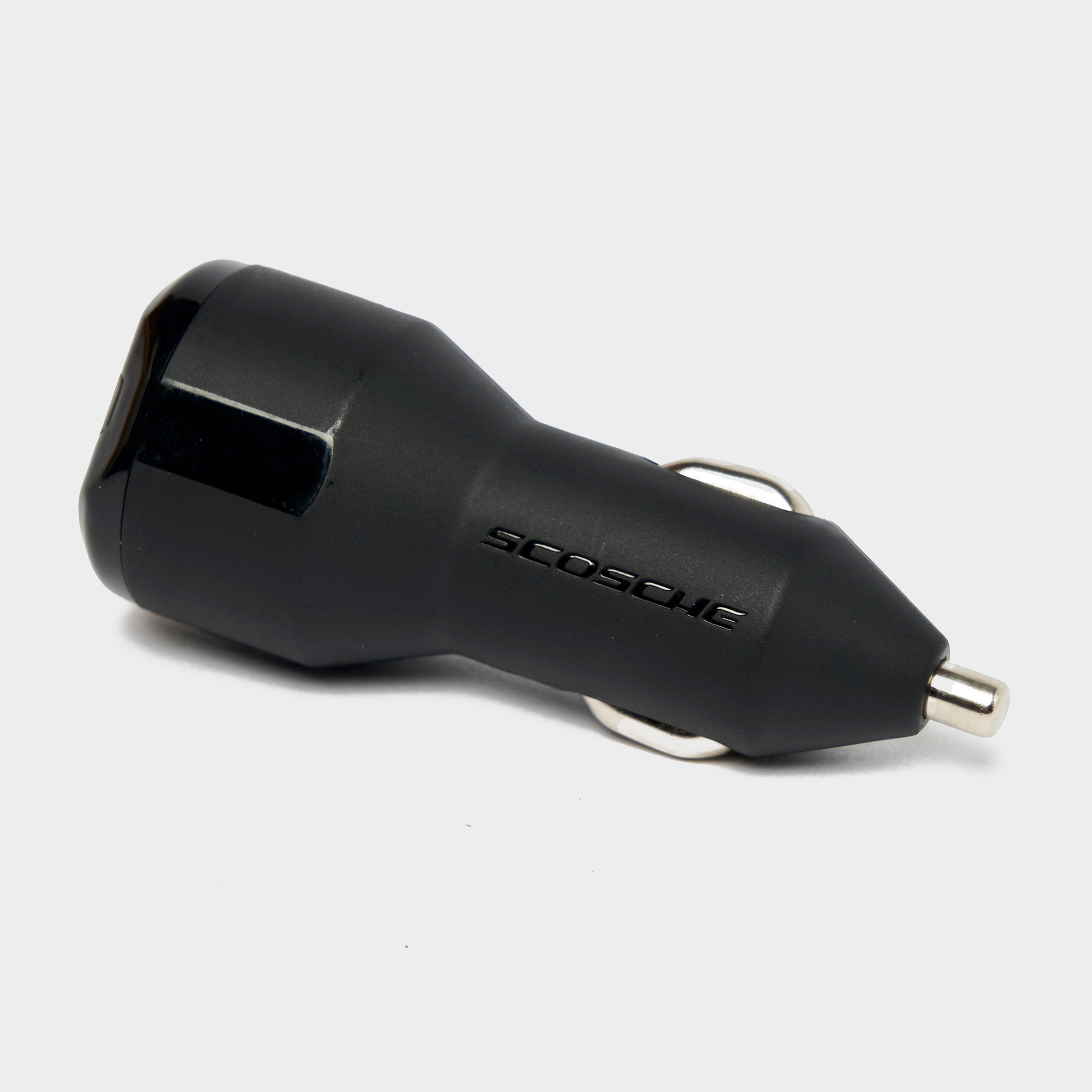 Image of Scosche 30W Combo Car Charger - Black/Charg, Black/CHARG