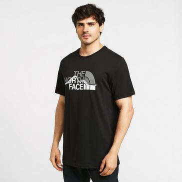Black The North Face Men's Mountain Line Short-sleeve Tee