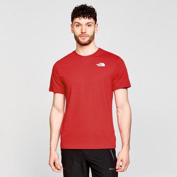 Red The North Face Red Box T-Shirt
