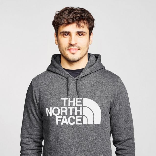 North face hoodie grey on sale mens