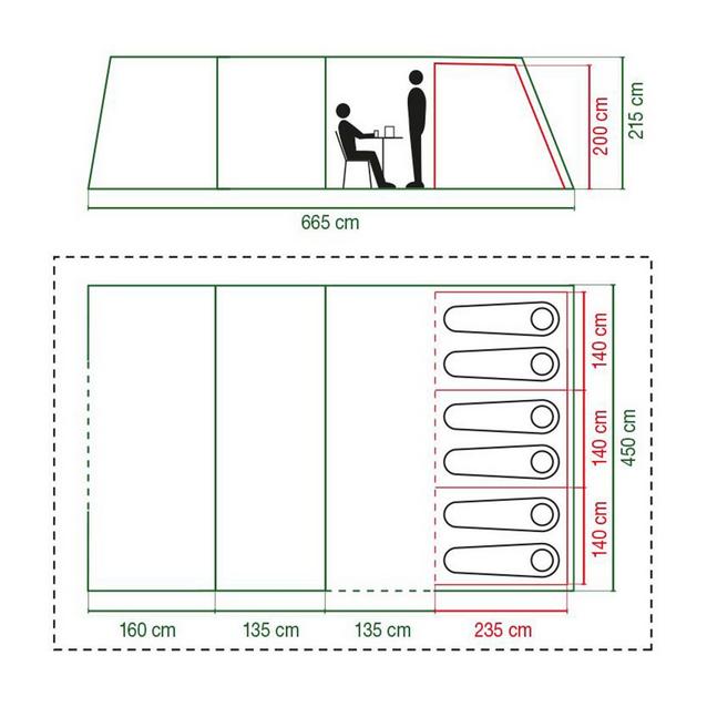 Coleman air 2024 valdes 6xl tent