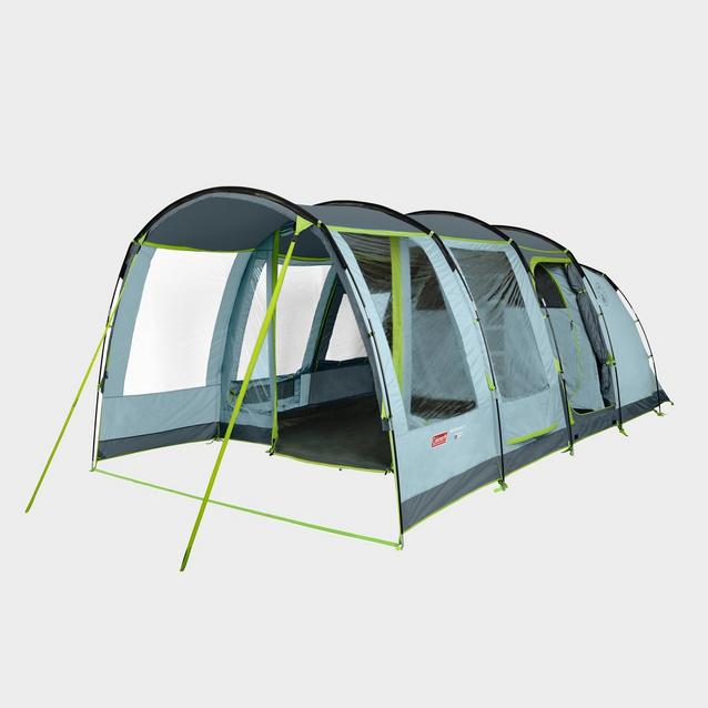 Blue COLEMAN Meadowood 4 Person Large Tent With Blackout Bedrooms image 1