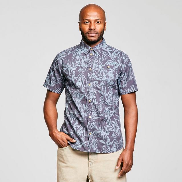 Hawaiian Shirt Men's Fish Print Button Down Shirt Men's S/S