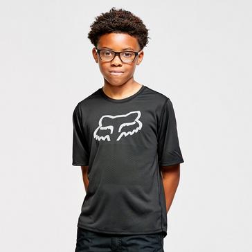 Black FOX CYCLING Youth Ranger Short Sleeved Jersey