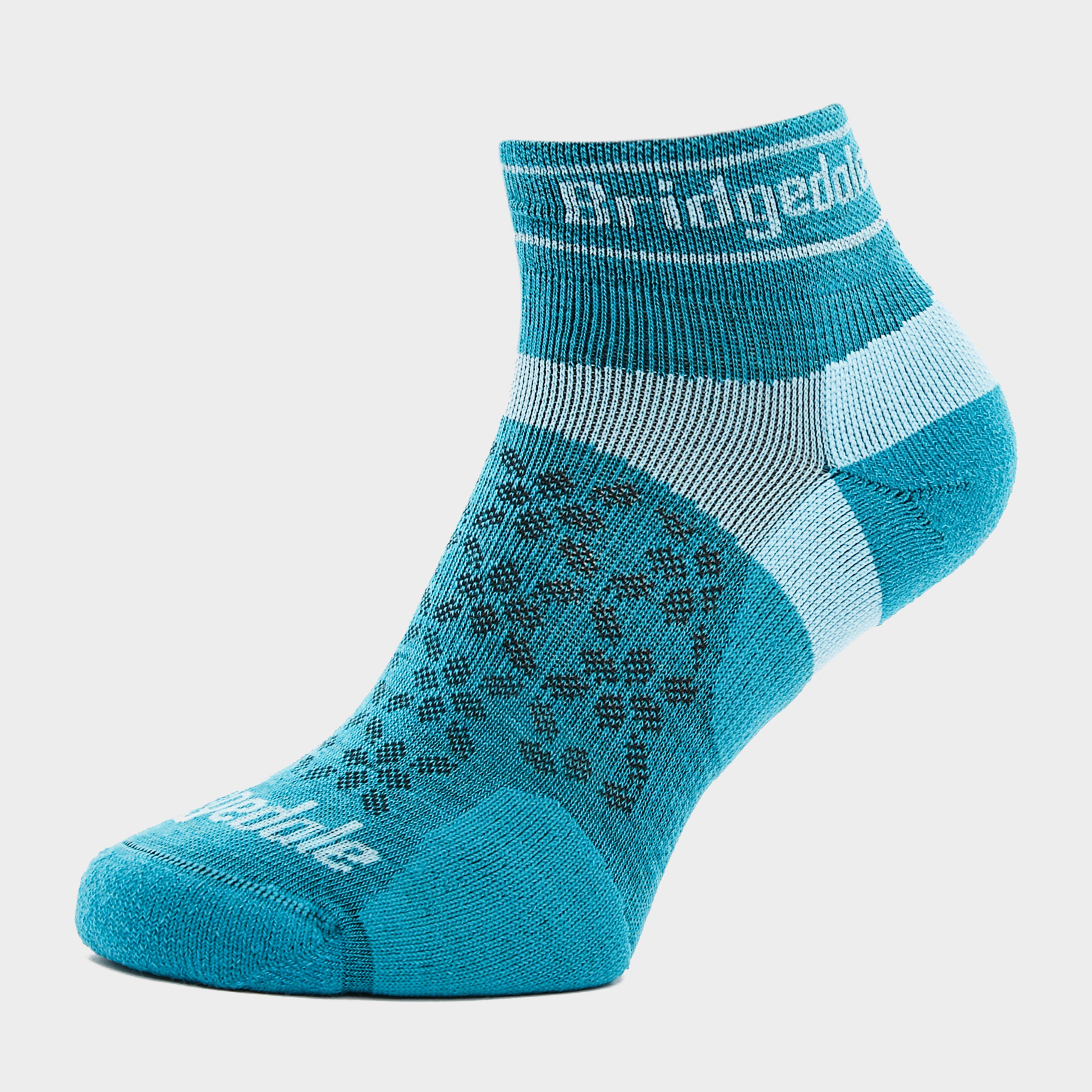 Image of Bridgedale Women's Ultra Light T2 Merino Sport Low Socks - Blue/Blue, Blue/Blue