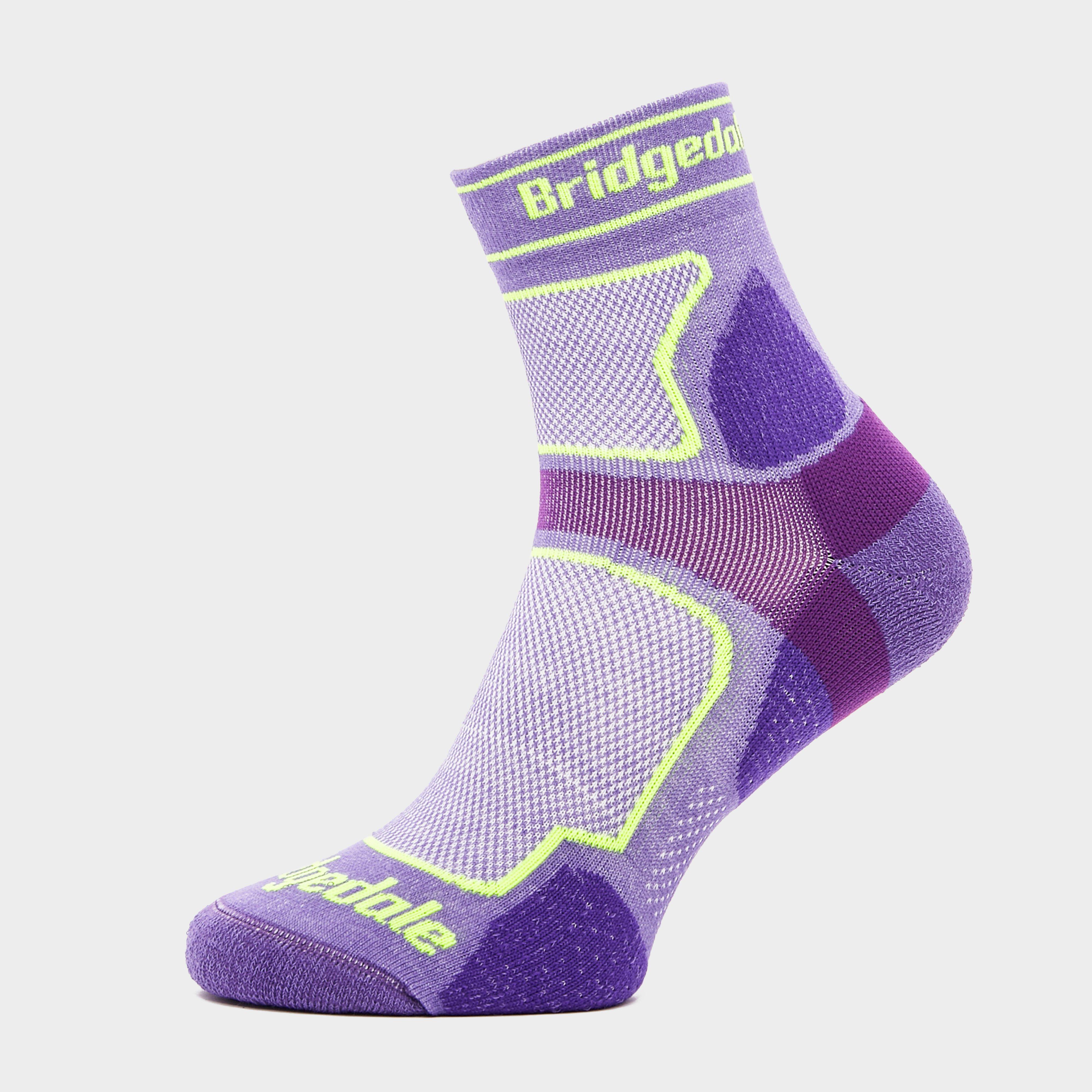 Image of Bridgedale ​Women's Ultra Light T2 Coolmax Sport Low Socks - Purple/Purple, Purple/Purple
