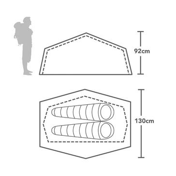 Green WILD COUNTRY Zephyros Compact 2 Tent