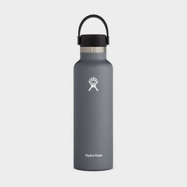 grey Hydro Flask 21oz Standard Mouth Flask