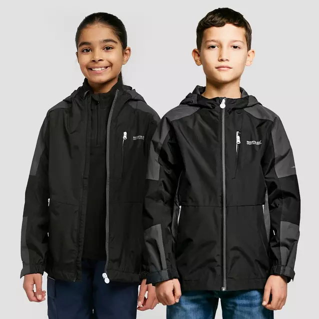 Shires Branded Team Childs Waterproof Unisex Jacket/Coat Navy 5 Sizes 