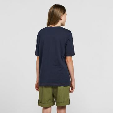 Navy Craghoppers Kids Gibbon Short Sleeved T-Shirt