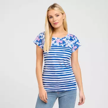 New Peter Storm Women’s Daisy Border Travel Casual T-Shirt 