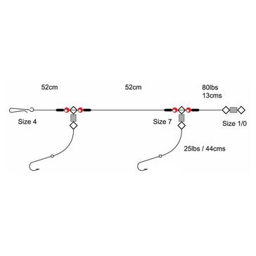 Clear TRONIX 2Hook Flapper (Size 3/0)