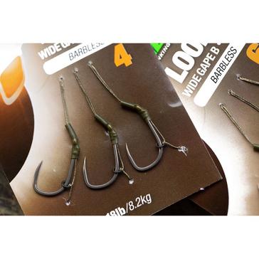 Black Korda Loop Rigs Wide Gape Size 6B 18lb