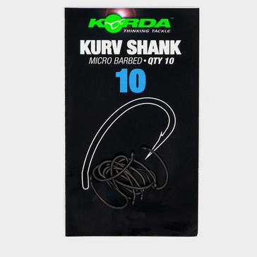 Black Korda Kurv Shank Barbed Hook Size 10