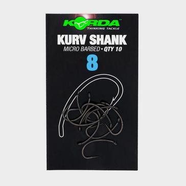 Grey Korda Kurv Shank Barbed Hook Size 8