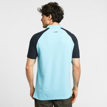 Blue KLOBBA Men's Raglan Polo Shirt