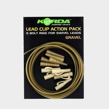 Black Korda Lead Clip Action Pck Gravel