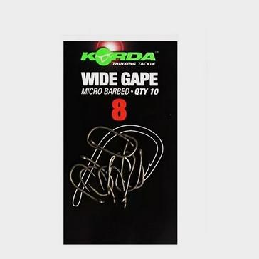 Black Korda Wide Gape Hook Barbed Size 8 