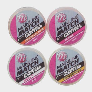 Pink MAINLINE Mainline Match Dumbell Wafters 6mm Pink Tuna