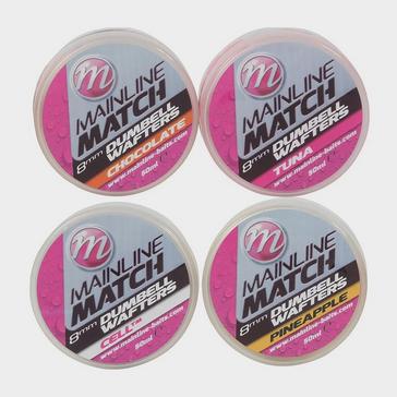 Pink MAINLINE Mainline Match Dumbell Wafters 6mm Yellow Pineapple