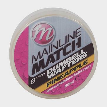 Pink MAINLINE Mainline Match Dumbell Wafters 6mm Yellow Pineapple