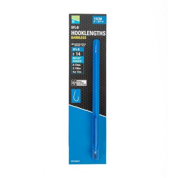 Blue PRESTON INNOVATION SFL-B Spade Mag Store 6” Hooklengths Size 14