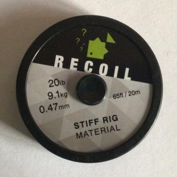 Black THINKING ANGLER Recoil Stiff Rig Material 20lb
