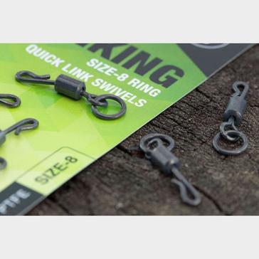 Silver THINKING ANGLER Ptfe Sz 8 Ring qck Link Swivels