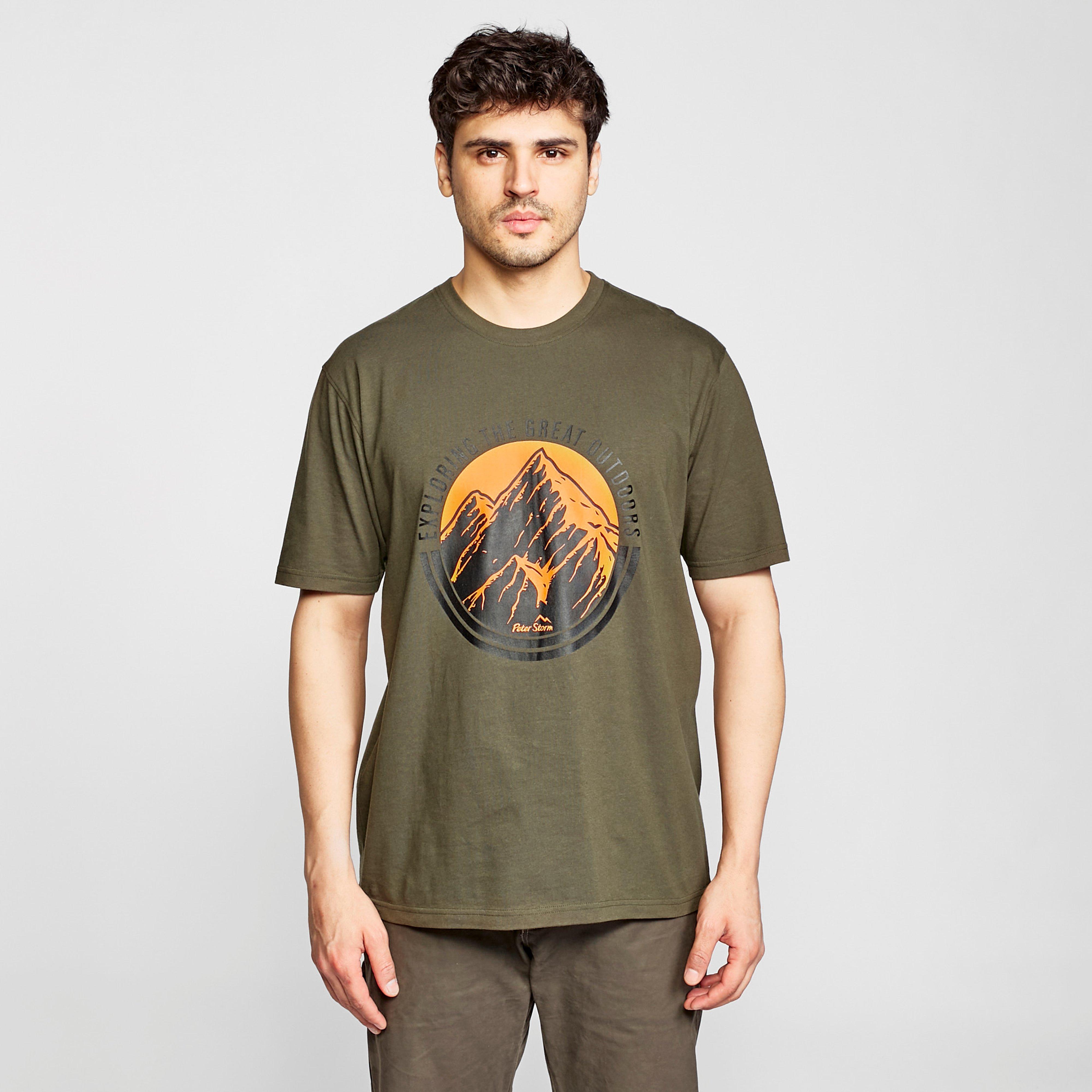 Image of Peter Storm Men's Great Outdoors T-Shirt - Khaki/Khk, Khaki/KHK