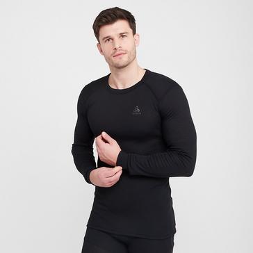 Black Odlo Men’s Active Warm Baselayer Top