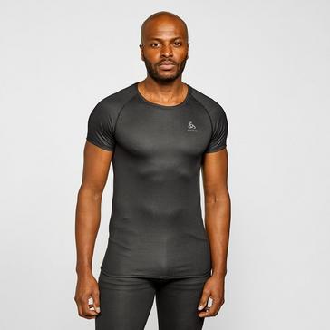 Grey Odlo Men's Active F-Dry Light Short Sleeve BaseLayer Top