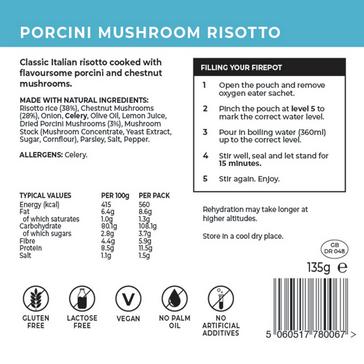 Brown FIREPOT Porcini Mushroom Risotto