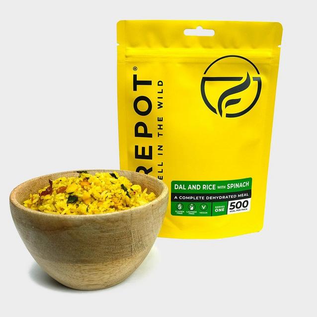 Brown FIREPOT Dal & Rice With Spinach image 1